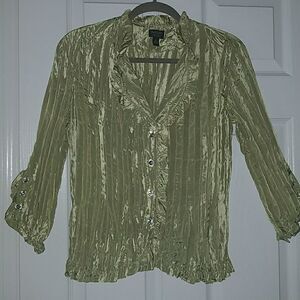 MSK Petite crinkle top. Sz. PL NWOT